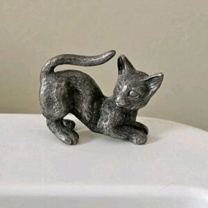 Vintage Spoontiques P6 Pewter Miniature Metal Cat Figure